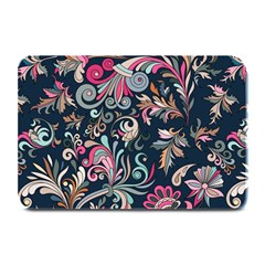 Coorful Flowers Pattern Floral Patterns Plate Mats by nateshop