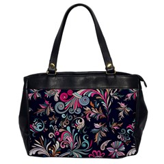 Coorful Flowers Pattern Floral Patterns Oversize Office Handbag by nateshop