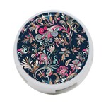 Coorful Flowers Pattern Floral Patterns 4-Port USB Hub (One Side) Front