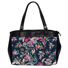 Coorful Flowers Pattern Floral Patterns Oversize Office Handbag (2 Sides) by nateshop