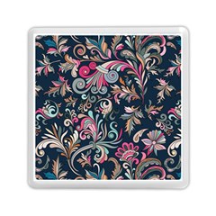 Coorful Flowers Pattern Floral Patterns Memory Card Reader (square) by nateshop