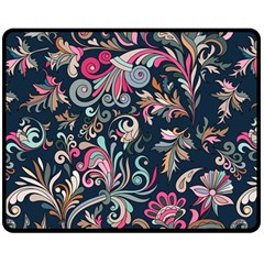 Coorful Flowers Pattern Floral Patterns Two Sides Fleece Blanket (medium) by nateshop