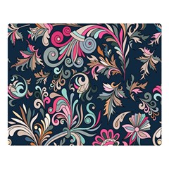 Coorful Flowers Pattern Floral Patterns Two Sides Premium Plush Fleece Blanket (large) by nateshop