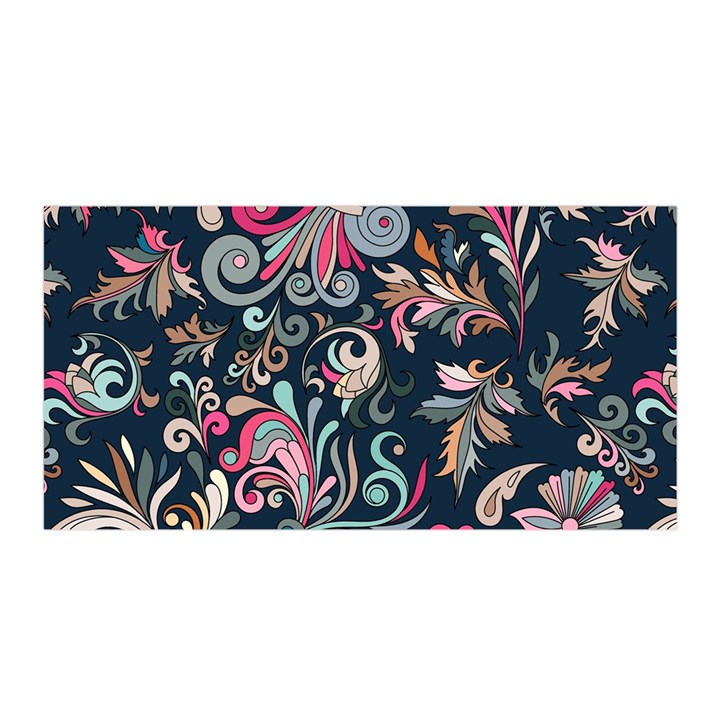 Coorful Flowers Pattern Floral Patterns Satin Wrap 35  x 70 