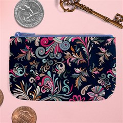 Coorful Flowers Pattern Floral Patterns Large Coin Purse by nateshop