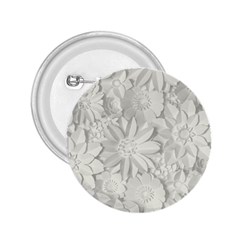 Damask, Desenho, Flowers, Gris 2 25  Buttons by nateshop