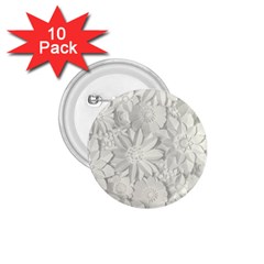 Damask, Desenho, Flowers, Gris 1 75  Buttons (10 Pack) by nateshop