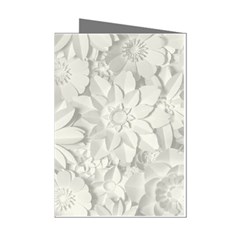 Damask, Desenho, Flowers, Gris Mini Greeting Cards (pkg Of 8) by nateshop