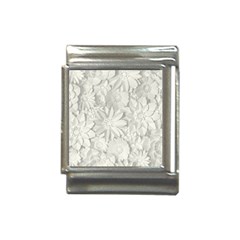 Damask, Desenho, Flowers, Gris Italian Charm (13mm) by nateshop