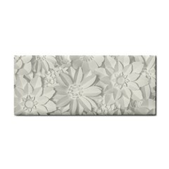 Damask, Desenho, Flowers, Gris Hand Towel by nateshop