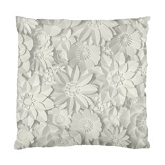 Damask, Desenho, Flowers, Gris Standard Cushion Case (two Sides) by nateshop