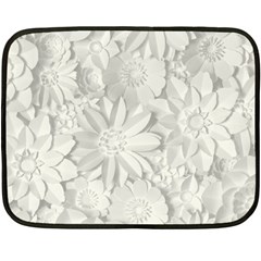 Damask, Desenho, Flowers, Gris Two Sides Fleece Blanket (mini) by nateshop