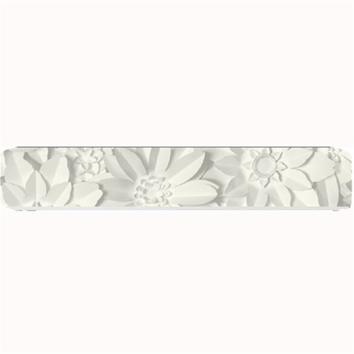 Damask, Desenho, Flowers, Gris Small Bar Mat