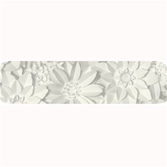 Damask, Desenho, Flowers, Gris Large Bar Mat by nateshop