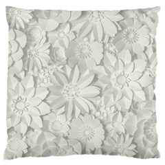 Damask, Desenho, Flowers, Gris Standard Premium Plush Fleece Cushion Case (two Sides) by nateshop