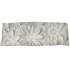 Damask, Desenho, Flowers, Gris Body Pillow Case (dakimakura) by nateshop