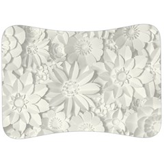 Damask, Desenho, Flowers, Gris Velour Seat Head Rest Cushion by nateshop