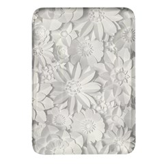 Damask, Desenho, Flowers, Gris Rectangular Glass Fridge Magnet (4 Pack) by nateshop