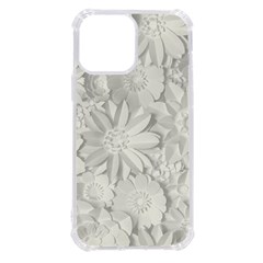 Damask, Desenho, Flowers, Gris Iphone 13 Pro Max Tpu Uv Print Case