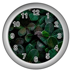 Dark Nature , Nature, Edeg Wall Clock (silver) by nateshop