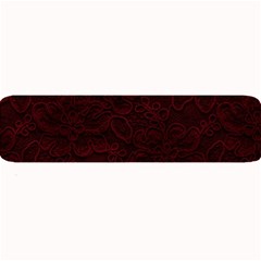 Dark Red Floral Lace, Dark Red, Flowers, Pattern, Romance Large Bar Mat