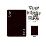 Dark Red Floral Lace, Dark Red, Flowers, Pattern, Romance Playing Cards 54 Designs (Mini) Front - Spade3