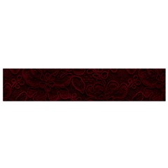 Dark Red Floral Lace, Dark Red, Flowers, Pattern, Romance Small Premium Plush Fleece Scarf by nateshop