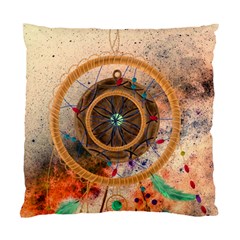 Dreamcatcher, Abstract, Colorful, Colors, Dream, Golden, Vintage Standard Cushion Case (one Side) by nateshop