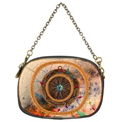 Dreamcatcher, Abstract, Colorful, Colors, Dream, Golden, Vintage Chain Purse (two Sides) by nateshop