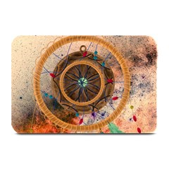 Dreamcatcher, Abstract, Colorful, Colors, Dream, Golden, Vintage Plate Mats by nateshop