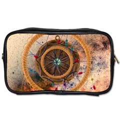 Dreamcatcher, Abstract, Colorful, Colors, Dream, Golden, Vintage Toiletries Bag (one Side) by nateshop