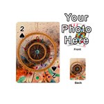 Dreamcatcher, Abstract, Colorful, Colors, Dream, Golden, Vintage Playing Cards 54 Designs (Mini) Front - Spade2