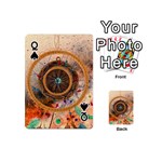 Dreamcatcher, Abstract, Colorful, Colors, Dream, Golden, Vintage Playing Cards 54 Designs (Mini) Front - SpadeQ