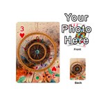 Dreamcatcher, Abstract, Colorful, Colors, Dream, Golden, Vintage Playing Cards 54 Designs (Mini) Front - Heart3