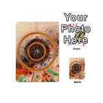 Dreamcatcher, Abstract, Colorful, Colors, Dream, Golden, Vintage Playing Cards 54 Designs (Mini) Back