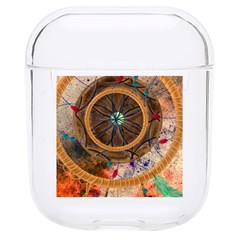 Dreamcatcher, Abstract, Colorful, Colors, Dream, Golden, Vintage Hard Pc Airpods 1/2 Case by nateshop