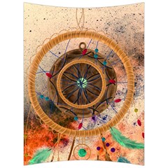 Dreamcatcher, Abstract, Colorful, Colors, Dream, Golden, Vintage Back Support Cushion by nateshop