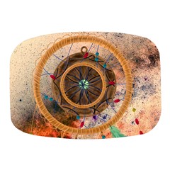 Dreamcatcher, Abstract, Colorful, Colors, Dream, Golden, Vintage Mini Square Pill Box by nateshop