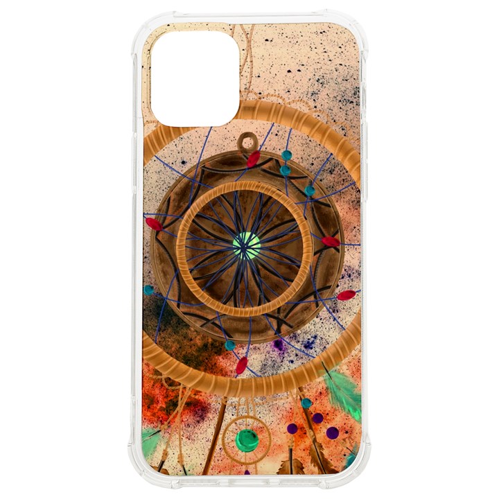 Dreamcatcher, Abstract, Colorful, Colors, Dream, Golden, Vintage iPhone 12/12 Pro TPU UV Print Case