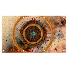 Dreamcatcher, Abstract, Colorful, Colors, Dream, Golden, Vintage Banner And Sign 7  X 4  by nateshop