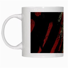 Fabric, Texture, Colorful, Spots White Mug by nateshop