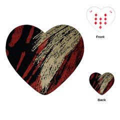 Fabric, Texture, Colorful, Spots Playing Cards Single Design (heart) by nateshop