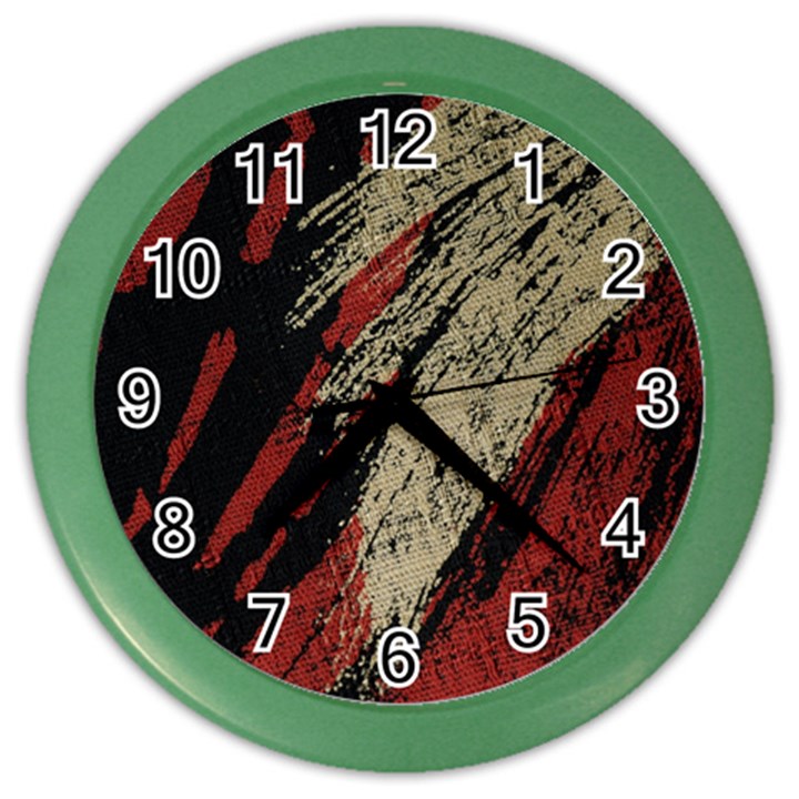 Fabric, Texture, Colorful, Spots Color Wall Clock