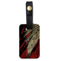 Fabric, Texture, Colorful, Spots Luggage Tag (one Side) by nateshop