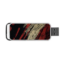 Fabric, Texture, Colorful, Spots Portable Usb Flash (two Sides) by nateshop