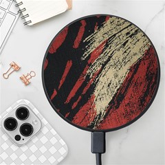 Fabric, Texture, Colorful, Spots Wireless Fast Charger(black) by nateshop