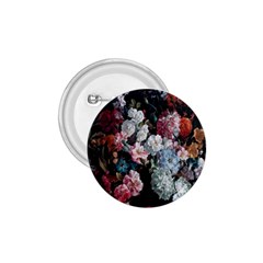 Floral Pattern, Red, Floral Print, E, Dark, Flowers 1 75  Buttons by nateshop