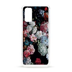 Floral Pattern, Red, Floral Print, E, Dark, Flowers Samsung Galaxy S20 6 2 Inch Tpu Uv Case by nateshop