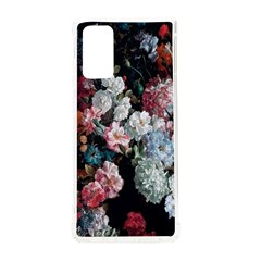 Floral Pattern, Red, Floral Print, E, Dark, Flowers Samsung Galaxy Note 20 Tpu Uv Case by nateshop