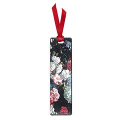 Floral Pattern, Red, Floral Print, E, Dark, Flowers Small Book Marks by nateshop